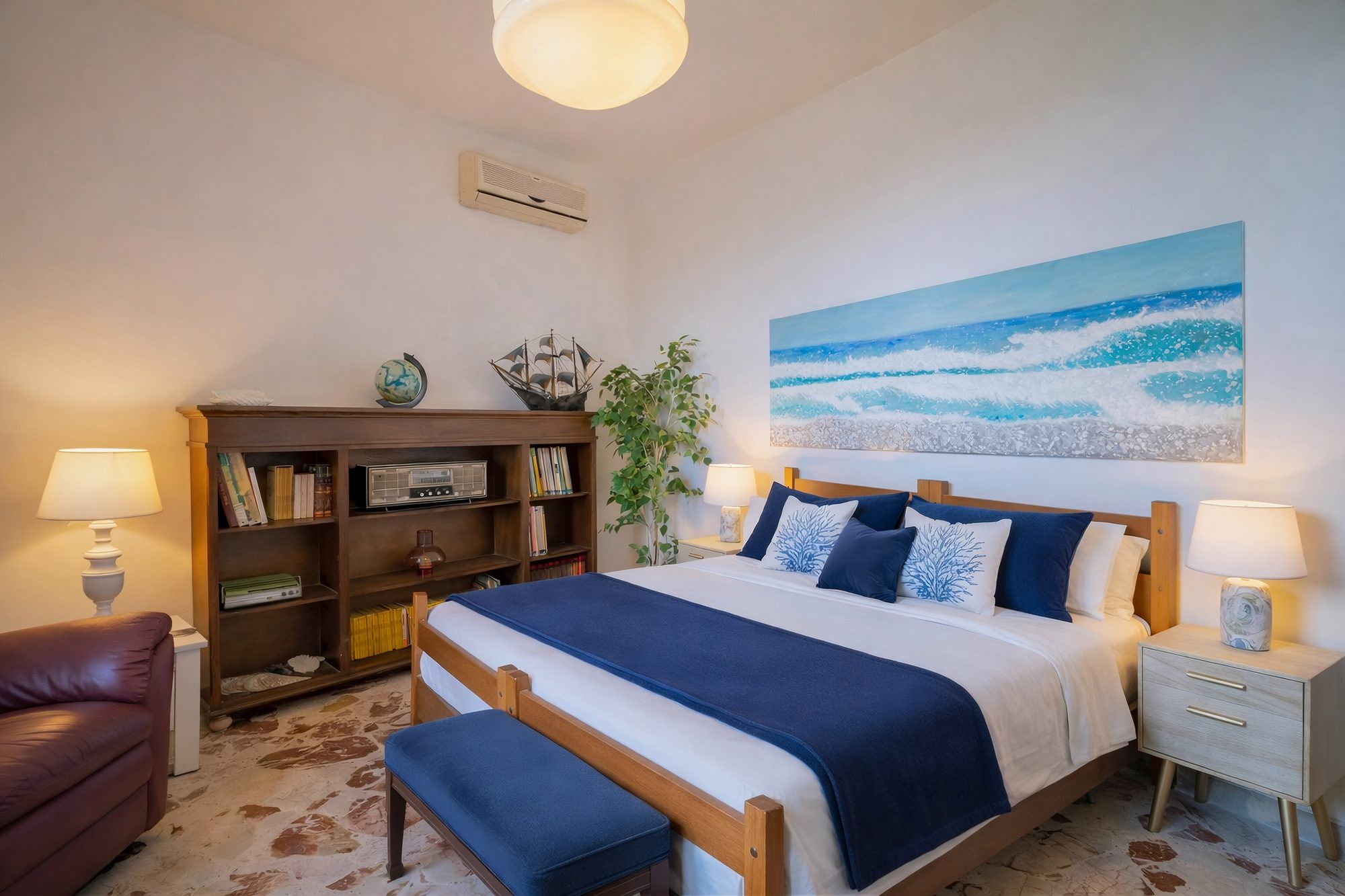 Dormitorio con biblioteca, Tilde Sunset Bay Villa