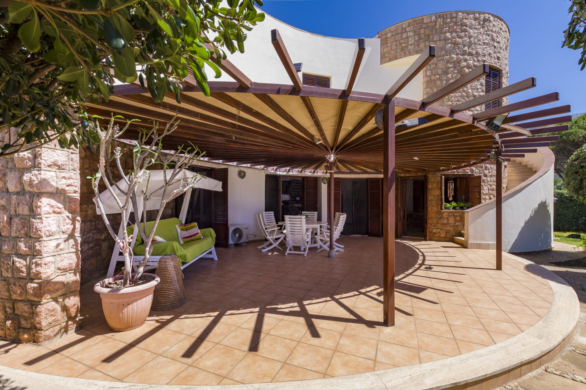 Pérgola exterior, Tilde Sunset Bay Villa