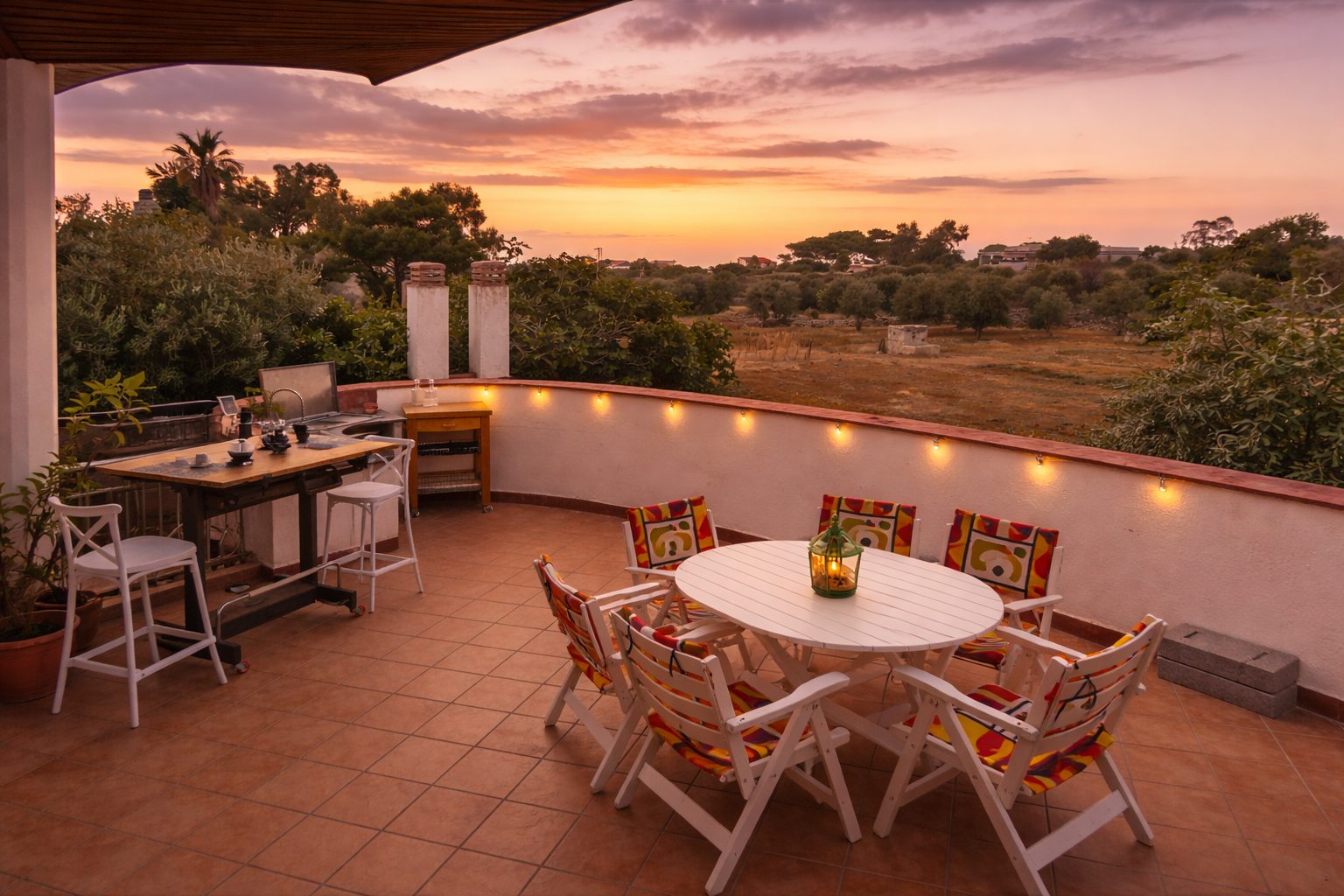 Atardecer desde la terraza, Tilde Sunset Bay Villa