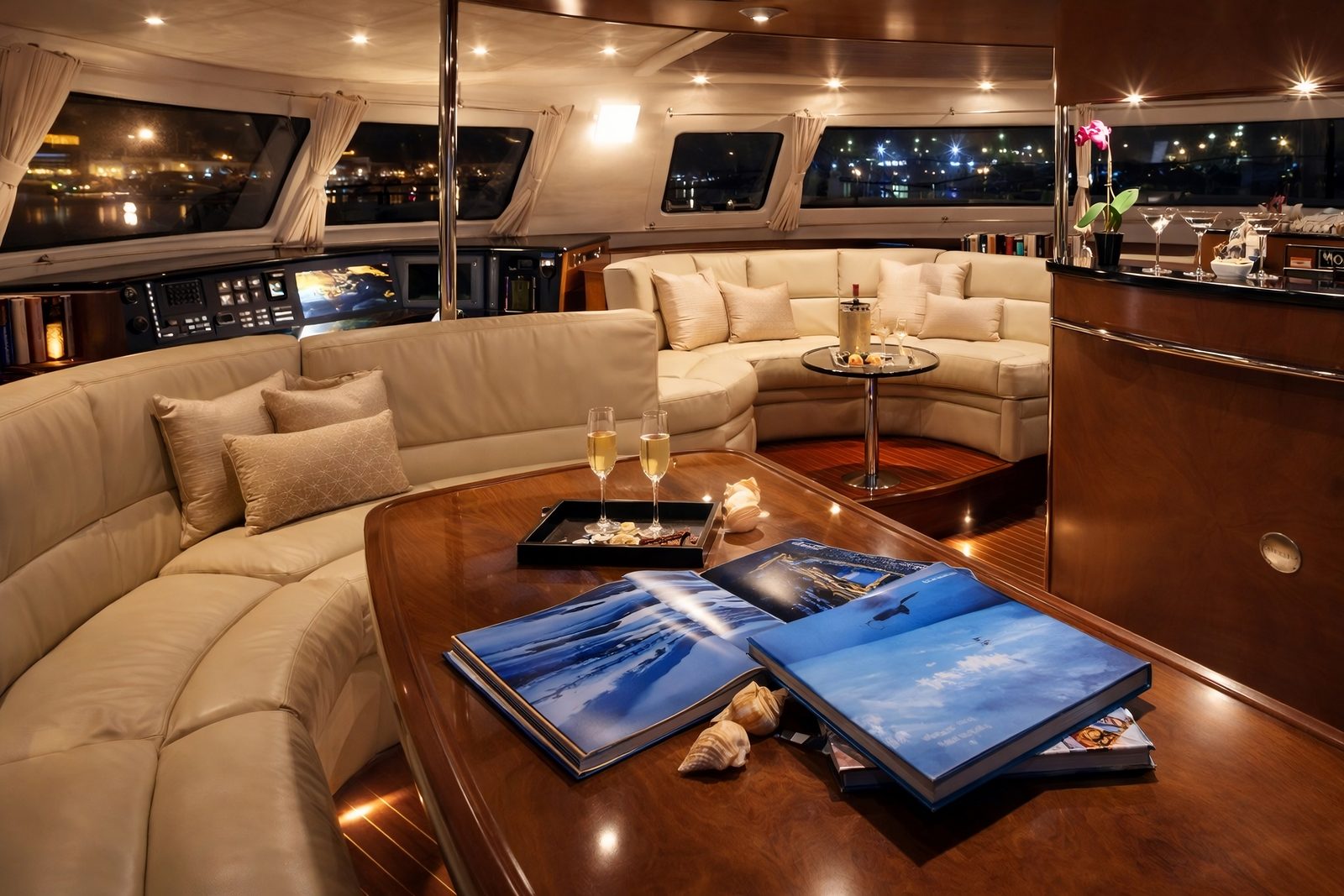 Interni di lusso yacht privato Palermo