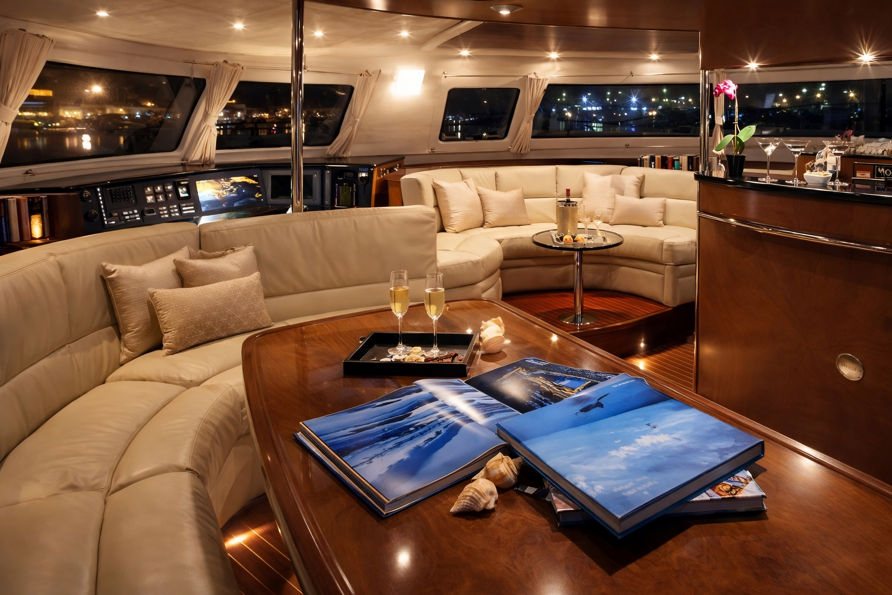 Interni di lusso yacht privato Palermo